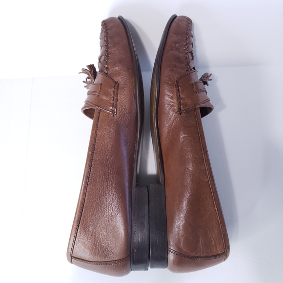 Men's Mario De Gerard Leather Tassle Loafers (13) - Picture 6 of 9